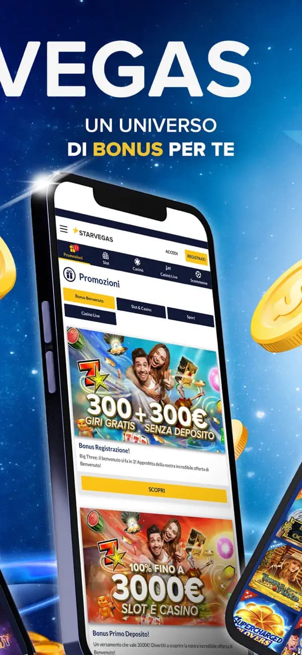 StarVegas: Casino & Slot: official App Store promotional screenshot showing promotions screen